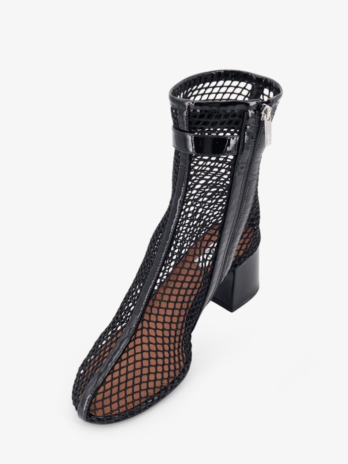 ALAIA 55 Mesh And Patent Leather Boots