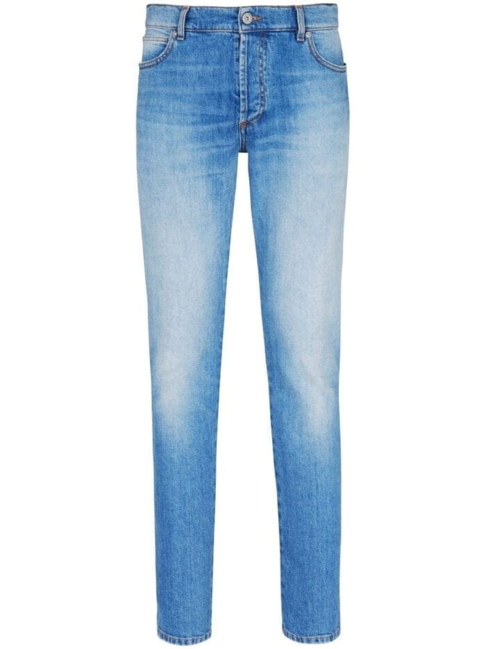 6 Pkt Slim Blue Denim Pants