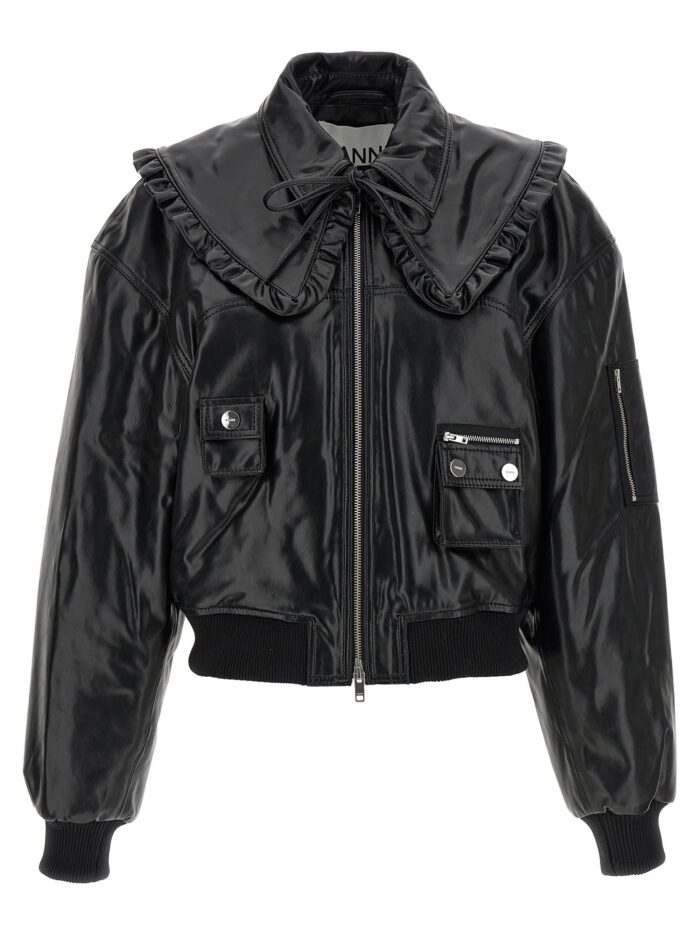 ganni '7093 future' bomber jacket GANNI '7093 Future' Bomber Jacket