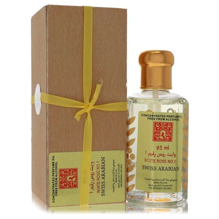 White Rose No 1 By Swiss Arabian - Concentrated Perfume Oil Free From Alcohol (Unisex Unboxed) 3.21 Oz - Image 1