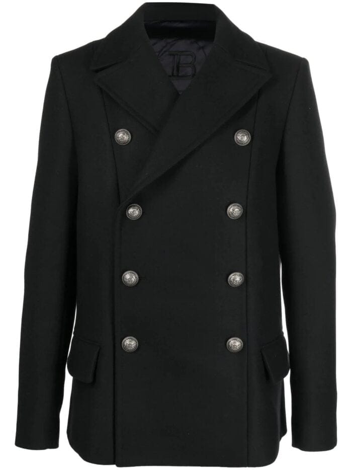 8 Button Wool Peacoat