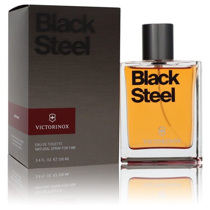 Victorinox Black Steel By Victorinox - Eau De Toilette Spray (Tester) 3.4 Oz - Image 1