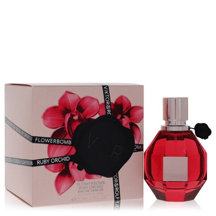 flowerbomb ruby orchid by viktor & rolf mini edp spray .34 oz Flowerbomb Ruby Orchid By Viktor & Rolf - Mini EDP Spray .34 Oz - Image 1