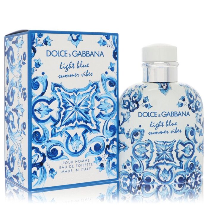light blue summer vibes by dolce & gabbana eau de toilette spray (tester) 4.2 oz Light Blue Summer Vibes By Dolce & Gabbana - Eau De Toilette Spray (Tester) 4.2 Oz - Image 1