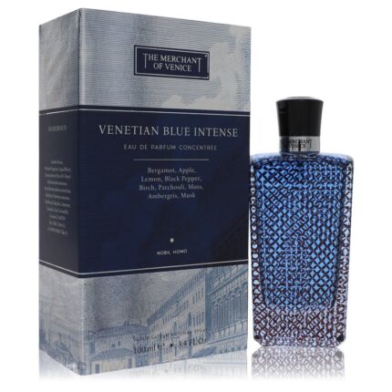Venetian Blue Intense By The Merchant Of Venice - Eau De Parfum Spray Concentree (Unboxed) 3.4 Oz