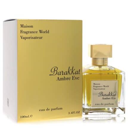 Maison Barakkat Ambre Eve By Fragrance World - Eau De Parfum Spray (Unisex Unboxed) 3.4 Oz