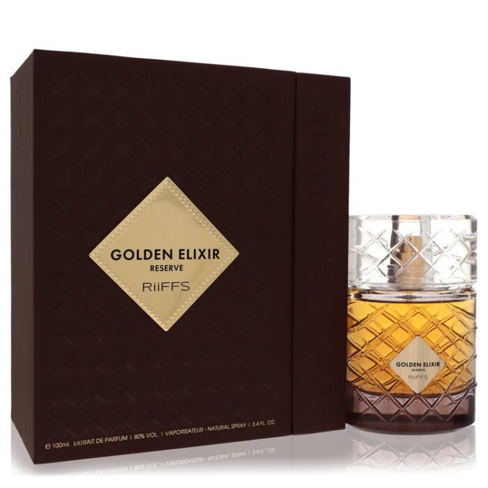 riiffs golden elixir reserve by riiffs extrait de parfum spray (unisex unboxed) 3.4 oz Riiffs Golden Elixir Reserve By Riiffs - Extrait De Parfum Spray (Unisex Unboxed) 3.4 Oz - Image 1