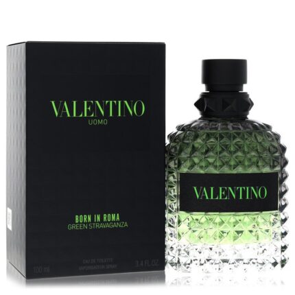 Valentino Uomo Born In Roma Green Stravaganza By Valentino - Eau De Toilette Spray (Unboxed) 3.4 Oz