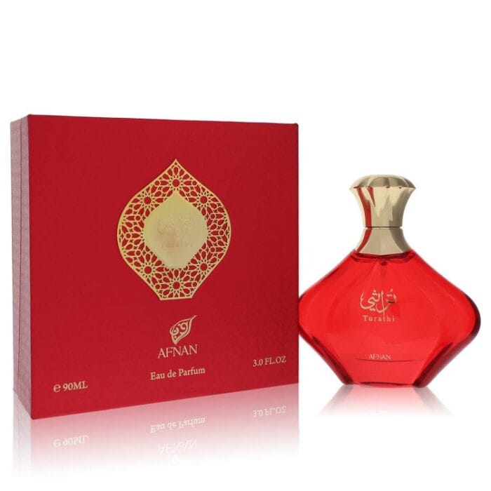 Afnan Turathi Red By Afnan - Eau De Parfum Spray 3 Oz