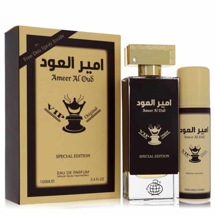 Ameer Al Oud Vip Original Special Edition By Fragrance World - 3.4 Oz Eau De Parfum Spray + 1.7 Oz Deodorant Spray 3.4 Oz