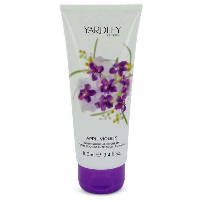 April Violets By Yardley London - Hand Cream 3.4 Oz