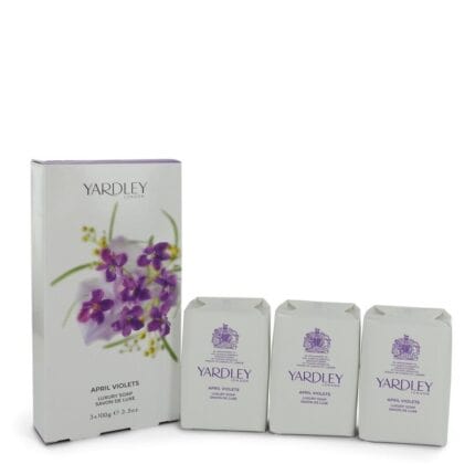 April Violets By Yardley London - 3 X 3.5 Oz Soap 3.5 Oz