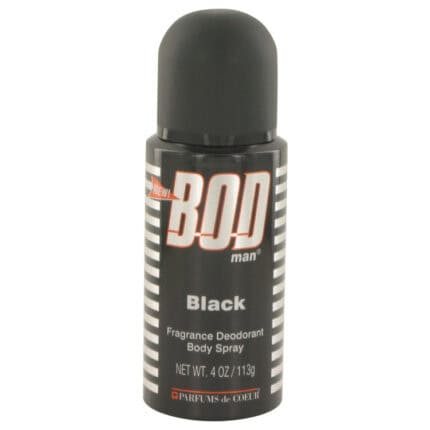 Bod Man Black By Parfums De Coeur - Body Spray 4 Oz