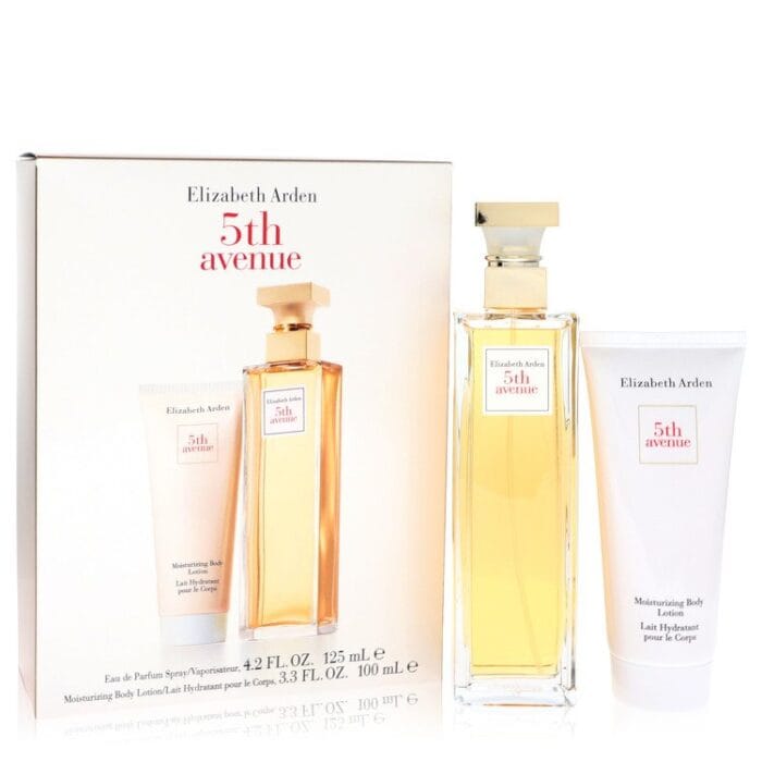 5Th Avenue By Elizabeth Arden - Gift Set -- 4.2 Oz Eau De Parfum Spray + 3.3 Oz Body Lotion
