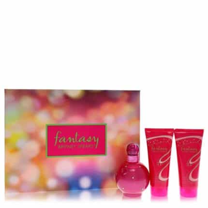 Fantasy By Britney Spears - Gift Set -- 3.3 Oz Eau De Parfum Spray + 3.3 Oz Body Souffle + 3.3 Oz Shower Gel