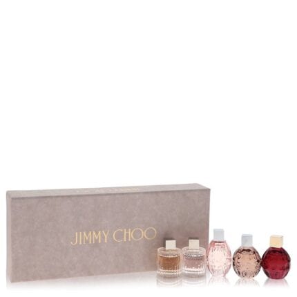 Jimmy Choo Fever By Jimmy Choo - Gift Set -- 3 X .15 Oz Mini EDP Sprays In Jimmy Choo Illicit, Jimmy Choo, & Jimmy Choo Fever + 2 X .15 Oz Mini EDT Sprays In Jimmy Choo Illicit Flower & Jimmy Choo Leau