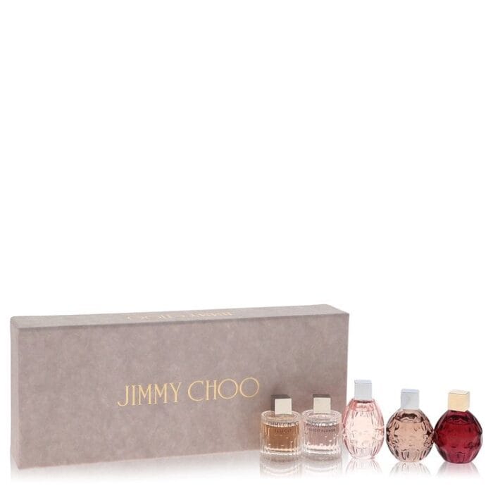 Jimmy Choo Fever By Jimmy Choo - Gift Set -- 3 X .15 Oz Mini EDP Sprays In Jimmy Choo Illicit, Jimmy Choo, & Jimmy Choo Fever + 2 X .15 Oz Mini EDT Sprays In Jimmy Choo Illicit Flower & Jimmy Choo Leau