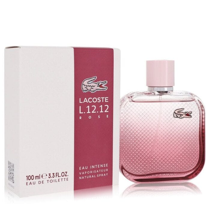 Lacoste Eau De Lacoste L.12.12 Rose Eau Intense By Lacoste - Eau De Toilette Spray 3.3 Oz