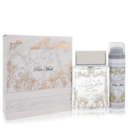 Lattafa Pure Khalis Musk By Lattafa - Eau De Parfum Spray Plus 1.7 Deodorant 3.4 Oz