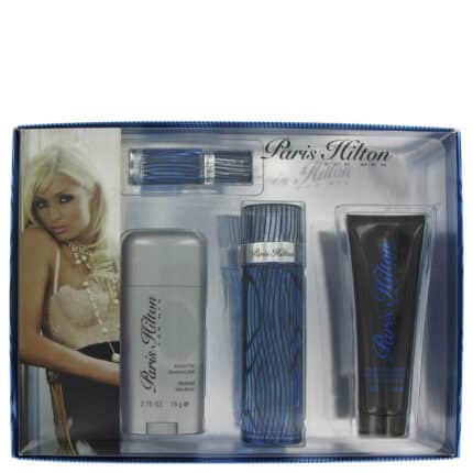 Paris Hilton By Paris Hilton - Gift Set -- 3.4 Oz Eau De Toilette Spray + 3 Oz Body Wash + 2.75 Oz Deodorant Stick + .25 Mini EDT Spray