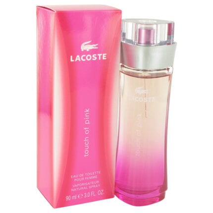 Touch Of Pink By Lacoste - Eau De Toilette Spray 3 Oz