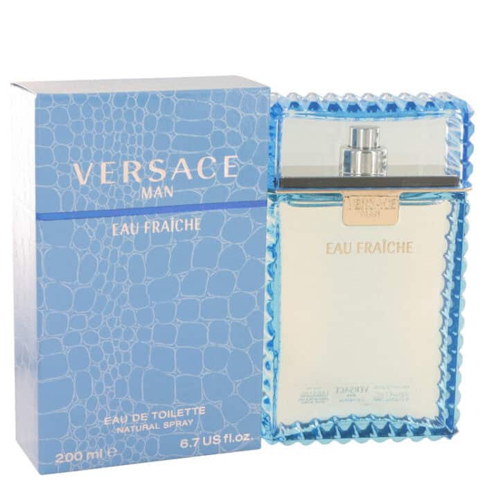 Versace Man By Versace - Eau Fraiche Eau De Toilette Spray (Blue) 6.7 Oz