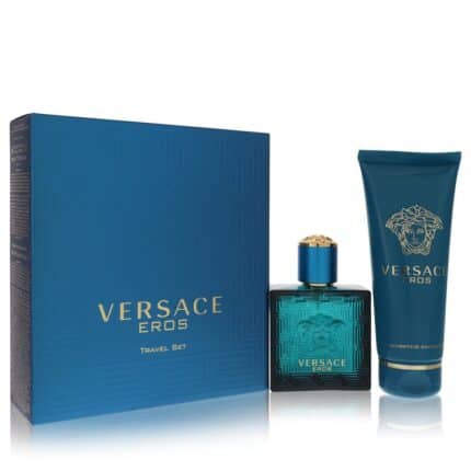 Versace Eros By Versace - Gift Set -- 1.7 Oz Eau De Toilette Spray + 3.4 Oz Shower Gel