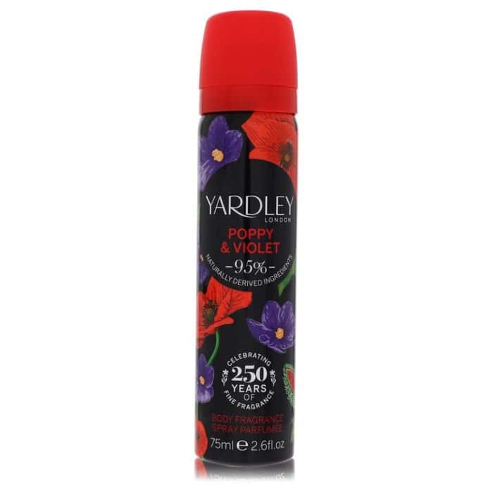 Yardley Poppy & Violet By Yardley London - Body Fragrance Spray 2.6 Oz