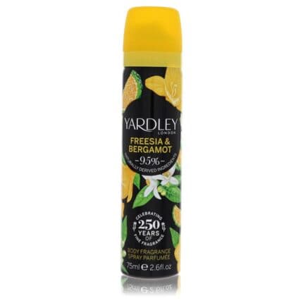 Yardley Freesia & Bergamot By Yardley London - Body Fragrance Spray 2.6 Oz