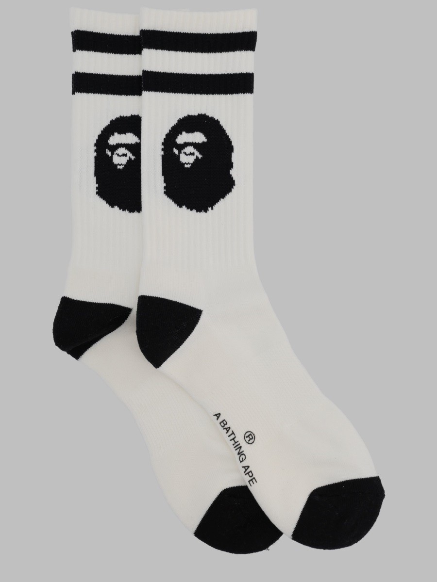 A BATHING APE CALZINI "APE HEAD"