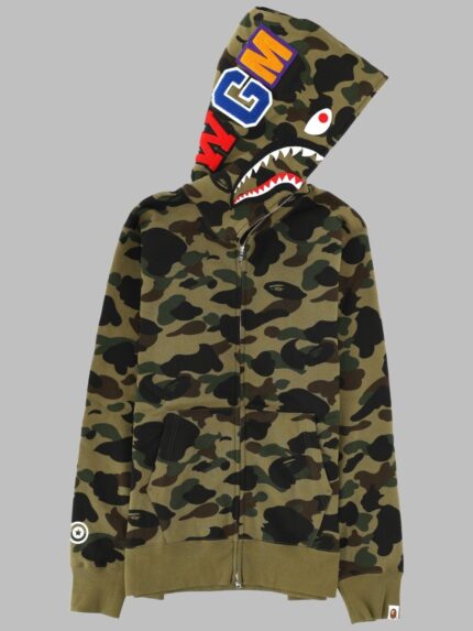 A BATHING APE FELPA "SHARK" CON CAPPUCCIO