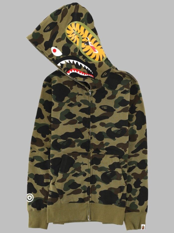A BATHING APE FELPA "SHARK" CON CAPPUCCIO