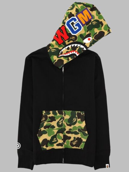 A BATHING APE FELPA "SHARK" CON CAPPUCCIO