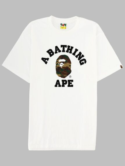 A BATHING APE T-SHIRT "GLITCH WOODLAND"