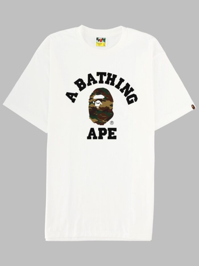 A BATHING APE T-SHIRT "GLITCH WOODLAND"