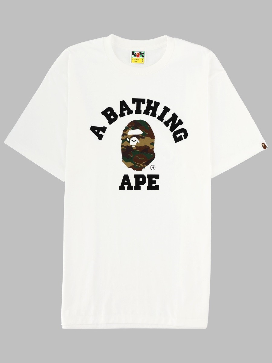 A BATHING APE T-SHIRT "GLITCH WOODLAND"