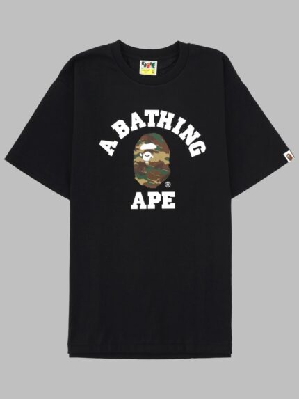 A BATHING APE T-SHIRT "GLITCH WOODLAND"