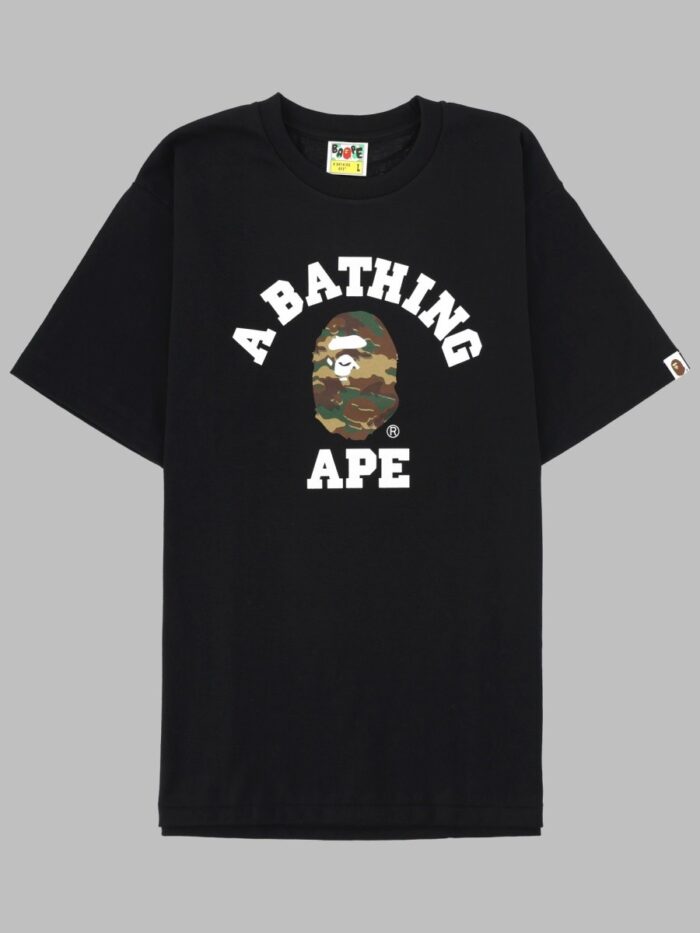 A BATHING APE T-SHIRT "GLITCH WOODLAND"