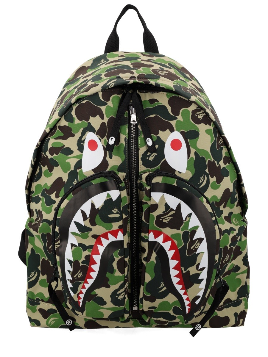 A BATHING APE ZAINO "ABC CAMO SHARK DAYPACK"