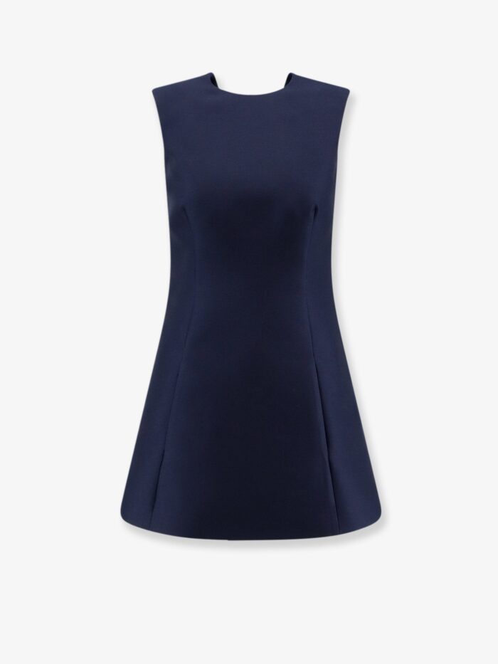balenciaga a line merino wool and silk blend short dress Balenciaga A-line Merino Wool And Silk Blend Short Dress