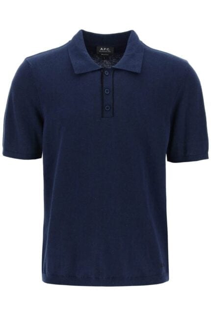 A.P.C. A.p.c. 'jacky' Knitted Cotton Polo Shirt