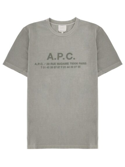 A.P.C. "ADRESSE" T-SHIRT WITH LOGO