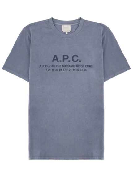 A.P.C. "ADRESSE" T-SHIRT WITH LOGO