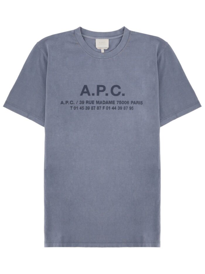 A.P.C. "ADRESSE" T-SHIRT WITH LOGO