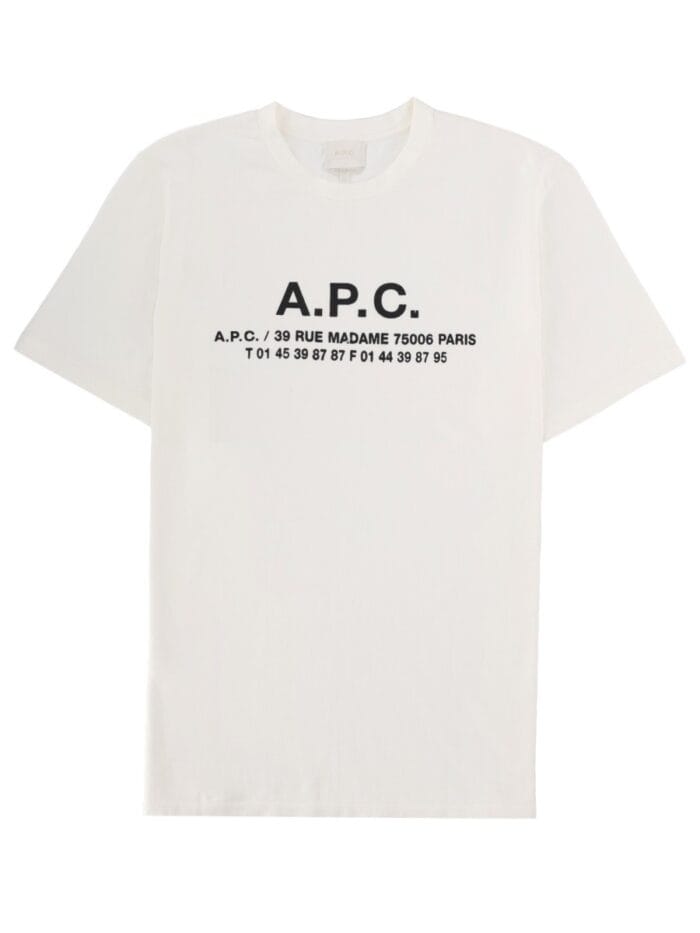 a.p.c. "adresse" t shirt with logo A.P.C. "ADRESSE" T-SHIRT WITH LOGO