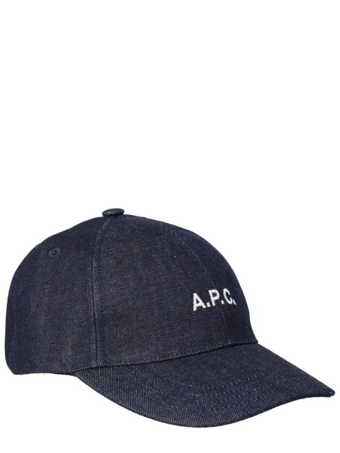 a.p.c. baseball cap with logo A.P.C. BASEBALL CAP WITH LOGO