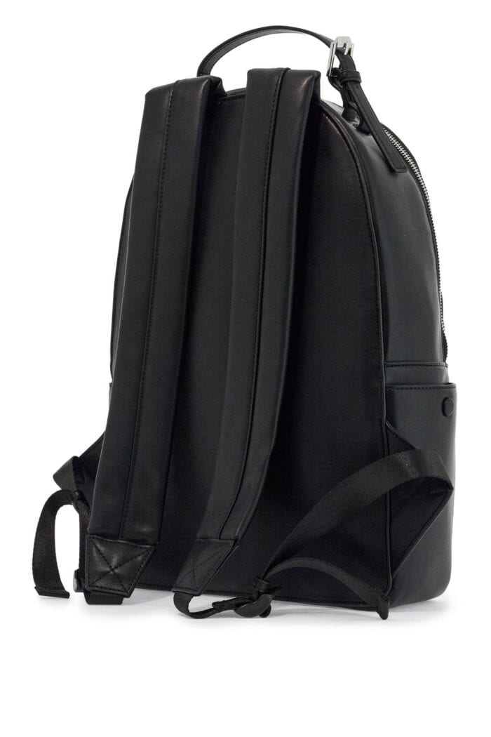 A.P.C. Black Unisex Backpack In Polyurethane With Adjustable Straps