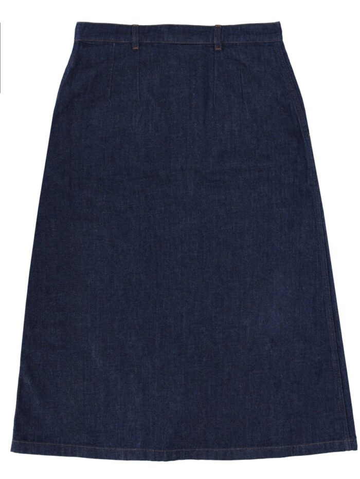 A.P.C. DENIM SKIRT WITH BUTTONS