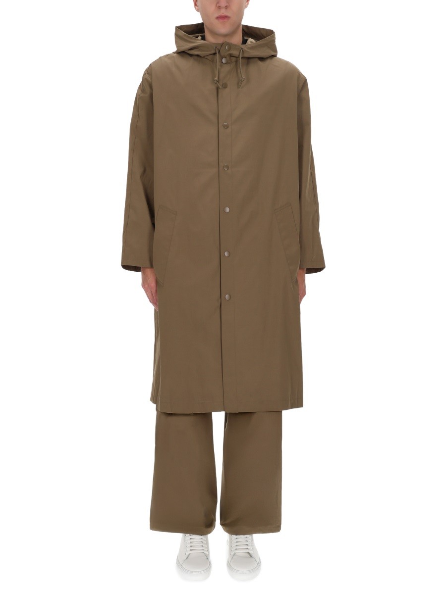 A.P.C. HOODED TRENCH COAT