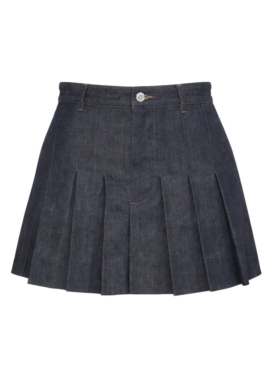 A.P.C. MINI PLEATED SKIRT